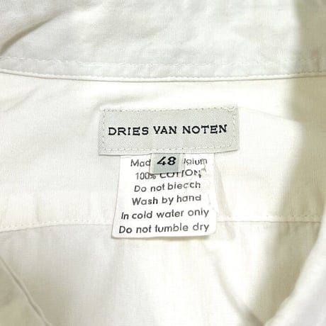 【USED】90'S-00'S DRIES VAN NOTEN WHITE SHIRT