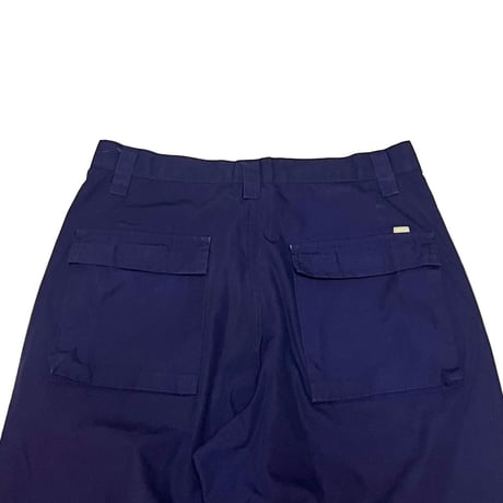 【USED】90's STUSSY 6-POCKET GIMMICK PANTS ROYAL NAVY