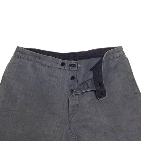【USED】50's-60's East German Army Herringbone Work Trousers
