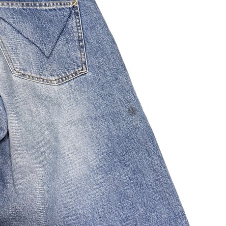【USED】00's VOLCOM Wide Denim Pants V-Stitch Back Pocket