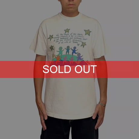 【USED】90's We the people of the earth T-shirt
