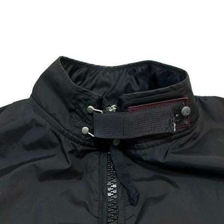 【USED】90'S ARMANI JEANS BLACK NYLON JACKET