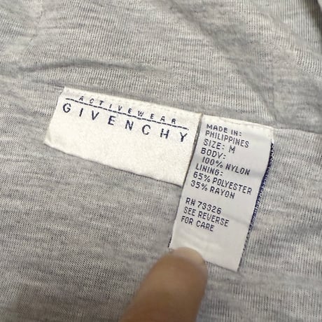 【USED】80's GIVENCHY ACTIVEWEAR HOODED NYLON JACKET