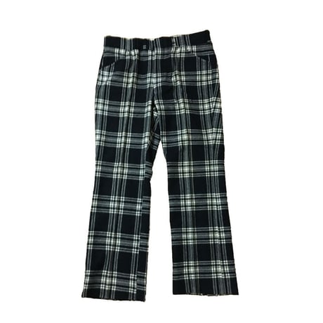 【USED】70'S CHECK WOOL TROUSERS