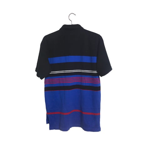 【USED】00'S  POLO SPORT MULTI BORDER POLO-SHIRT