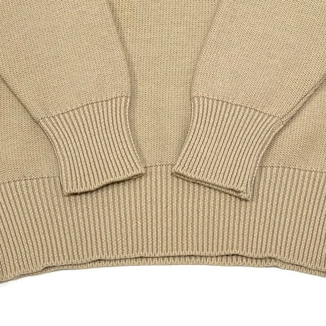 【USED】90'S BURBERRYS MERINO WOOL KNIT SWEATER BEIGE