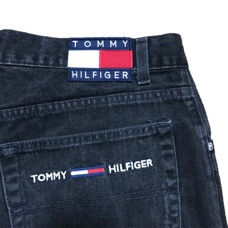 【USED】90'S TOMMY JEANS DENIM SHORTS BLACK