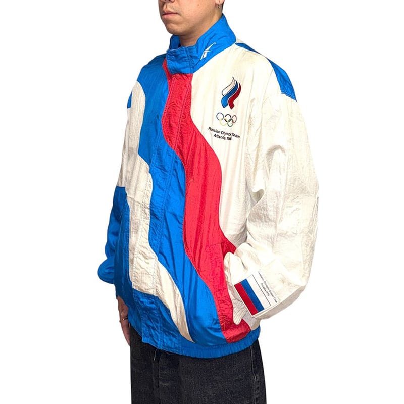 ジャケット・アウター 90's SPEEDO Atlanta Olympic nylon jacket USED】90's Reebok × Russian Olympic Team 