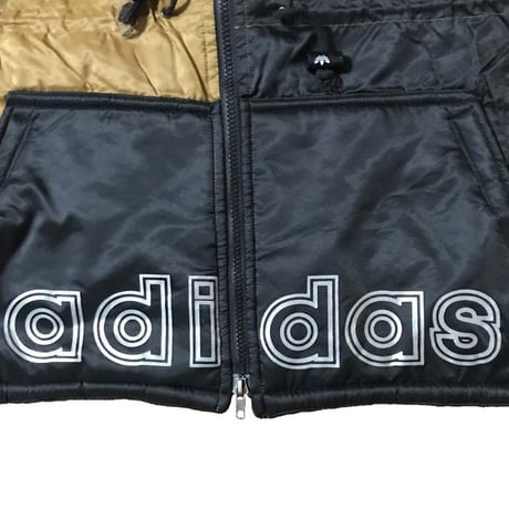 【UESD】80'S-90'S ADIDAS OLD SCHOOL BOMBER BLOUSON BLACK × GOLD