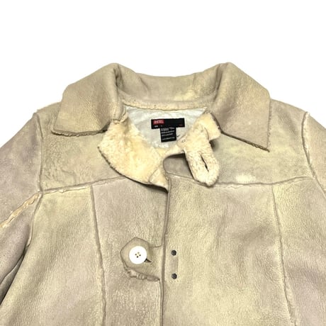 【USED】00's DIESEL REAL SHEEPSKIN BUFFALO COAT