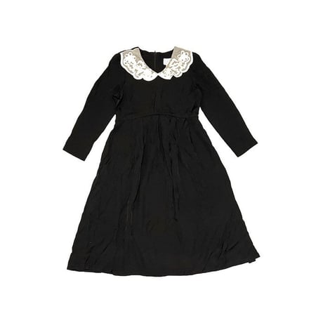 【USED】80'S EXPO PRE TEEN LACE COLLAR DRESS