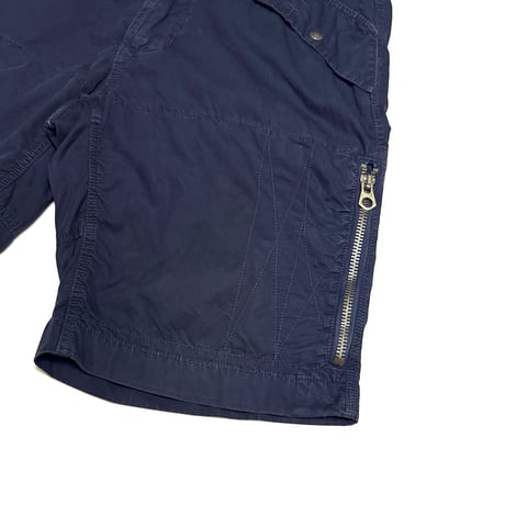 【USED】00's Polo by Ralph Lauren Tactical Zip Cargo Shorts Navy