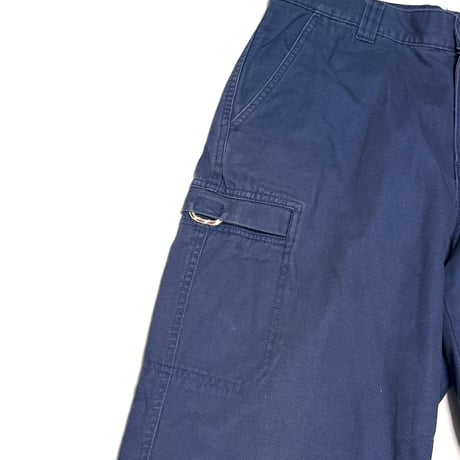 【USED】00's L.L.Bean Faded Duck Canvas Cargo Pants Navy
