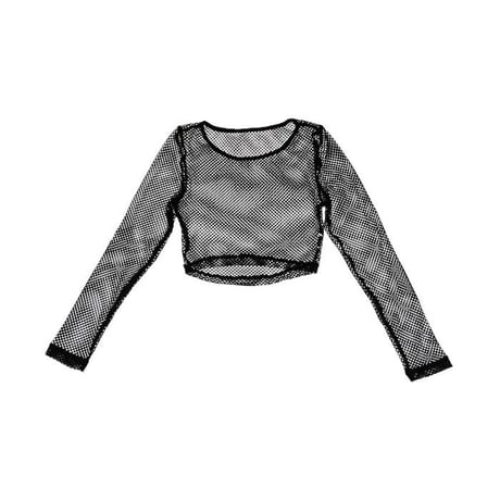 【USED】90'S-00'S SHORT LENGTH MESH TOP