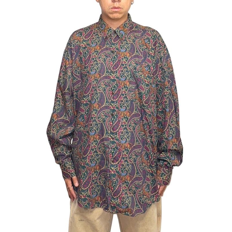 USED】90's OLD GAP Horse & Paisley Pattern B.D