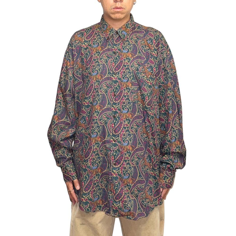 USED】90's OLD GAP Horse & Paisley Pattern B.D