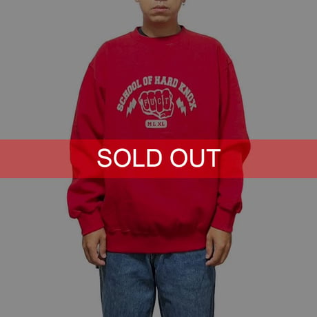 【USED】90'S FUCT SCHOOL OF HARD KNOX SWEATSHIRT
