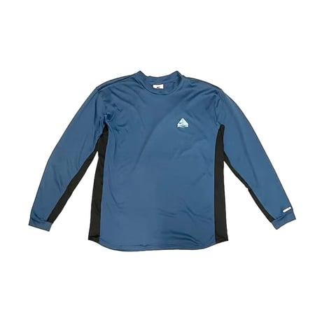 【USED】90'S NIKE ACG NECK SWOOSH L/S TOP SLATE BLUE