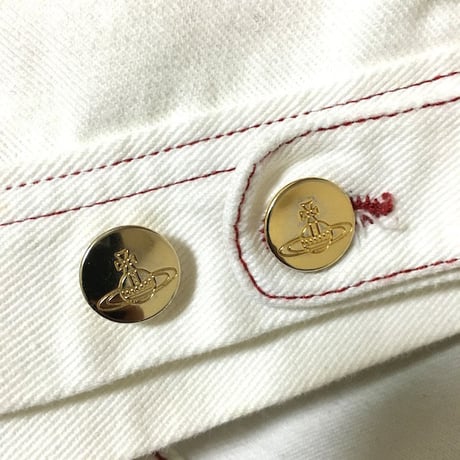 【USED】90'S VIVIENNE WESTWOOD WHITE DENIM JACKET