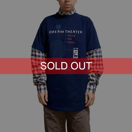 【DEAD STOCK】90'S DREAM THEATER "TOURING INTO INFINITY" T-SHIRT