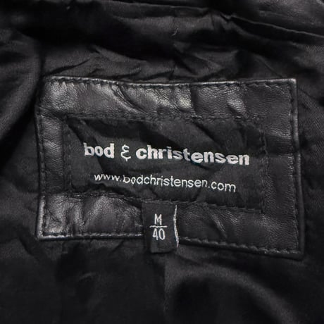 【USED】00's bod & christensen LEATHER TAILORED JACKET