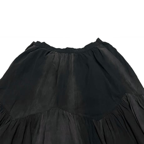 【USED】80s COMME des GARCONS SUN FADE GATHER SKIRT
