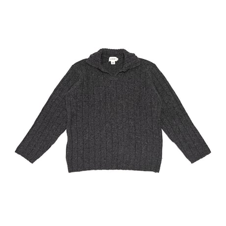 【USED】00's J.CREW WOOL COLLARED SWEATER