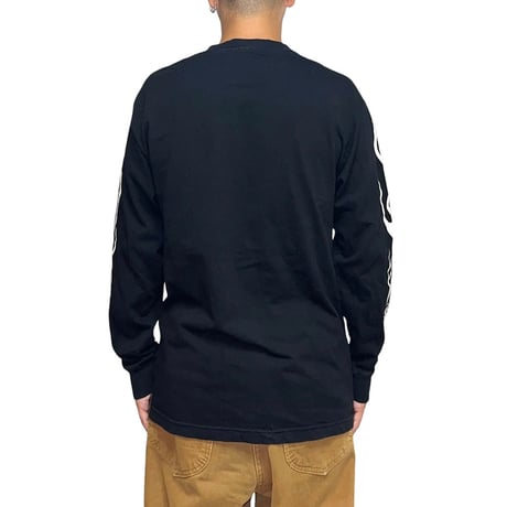 【USED】90's-00's BLACK FLYS L/S T-SHIRT BLACK