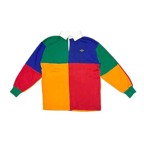 【USED】90's UMBRO CRAZY PATTERN RUGBY SHIRT