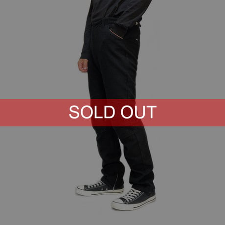 【DEAD STOCK】HELMUT LANG 1998 AW BLACK BOILED WOOL  BIKER PANTS