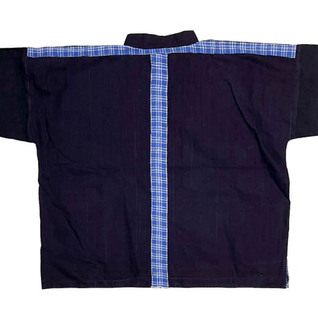 【USED】80's UK VINTAGE STAND COLLAR HALF BUTTON ATELIER SHIRT