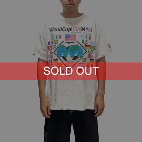 【USED】90'S WORLD CUP USA 94 NATIONAL FLAG T-SHIRT