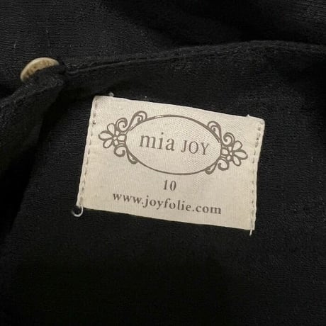 【USED】00'S mia JOY L/S DRESS BLACK