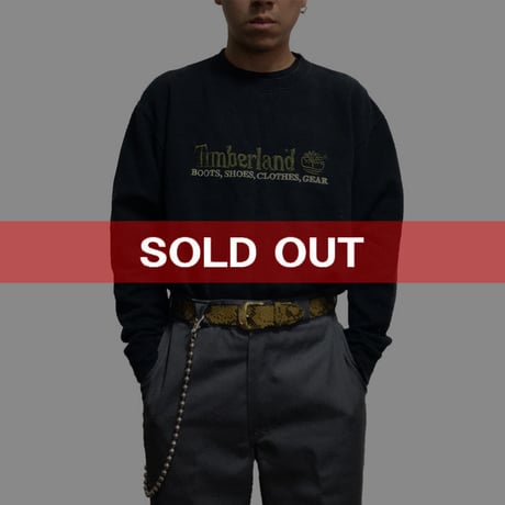 【USED】90'S TIMBERLAND EMBROIDERY LOGO SWEATSHIRT