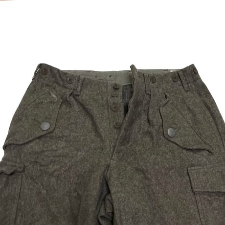 【USED】70'S SWEDISH ARMY M39 WOOL CARGO PANTS