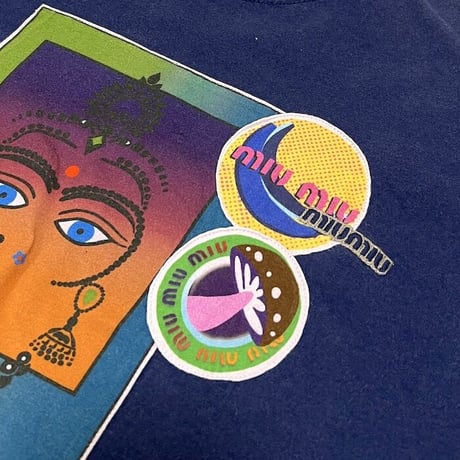 【USED】00'S MIU MIU PATCHWORK DESIGN T-SHIRT