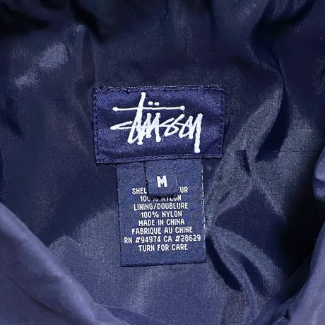 【USED】90'S-00'S STUSSY NYLON BUTTON JACKET