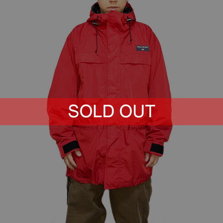 【USED】90'S POLO SPORT MOUNTAIN JACKET RED