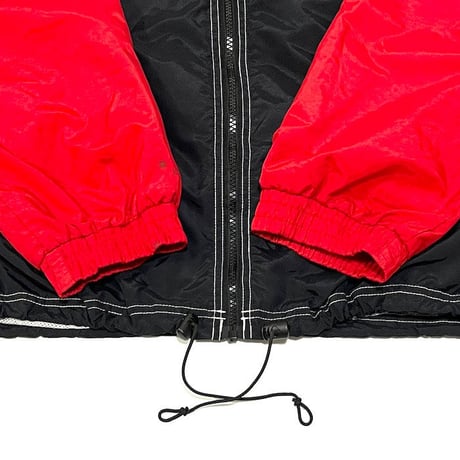 【USED】90'S-00'S UMBRO NYLON TRACK JACKET RED × BLACK