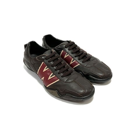 【DEAD STOCK】90'S W.&L.T. DRIVING SNEAKERS BROWN
