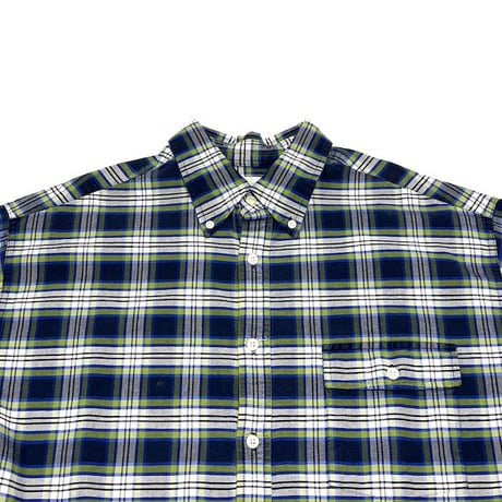 【USED】90'S-00'S J.CREW PULLOVER CHECK B.D. SHIRT