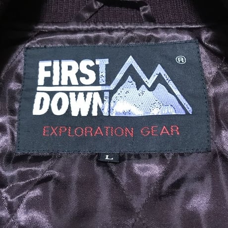 【USED】90'S  FIRST DOWN VARSITY JACKET