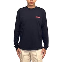 【USED】90's-00's PRADA SPORT  L/S T-shirt w/ Rear Zip Pocket
