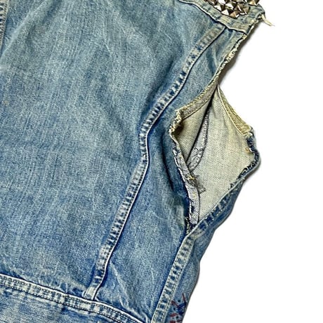 【USED】80'S-90'S CUSTUM PUNK LEE DENIM VEST