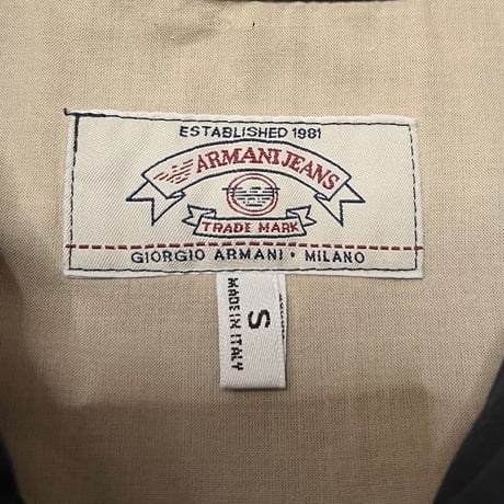 【USED】90's-00's ARMANI JEANS ZIP JACKET