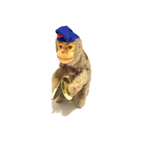 【USED】50's Max Carl Wind-Up Cymbal Monkey Toy (Non-Working)
