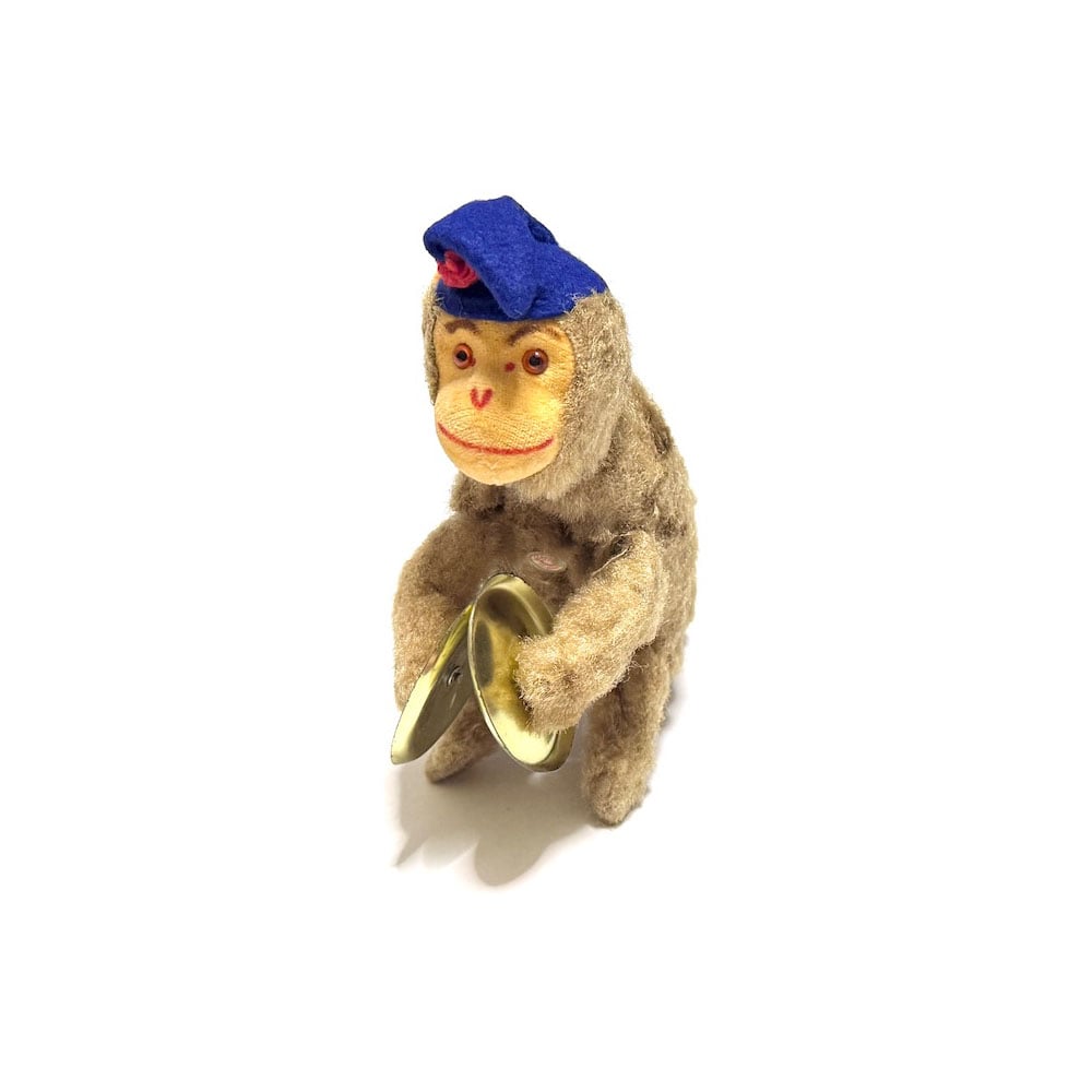 USED】50's Max Carl Wind-Up Cymbal Monkey Toy (