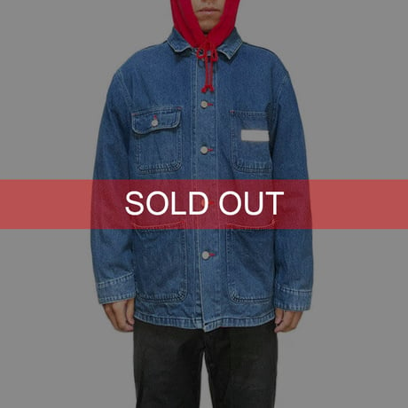 【USED】90'S STUSSY OUTDOOR DENIM COVERALL