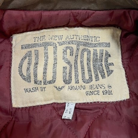 【USED】90'S ARMANI JEANS OLD STONE WORK JACKET