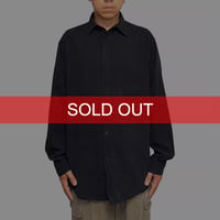 【USED】90's Bobby Chan SILK SHIRT SLATE BLACK